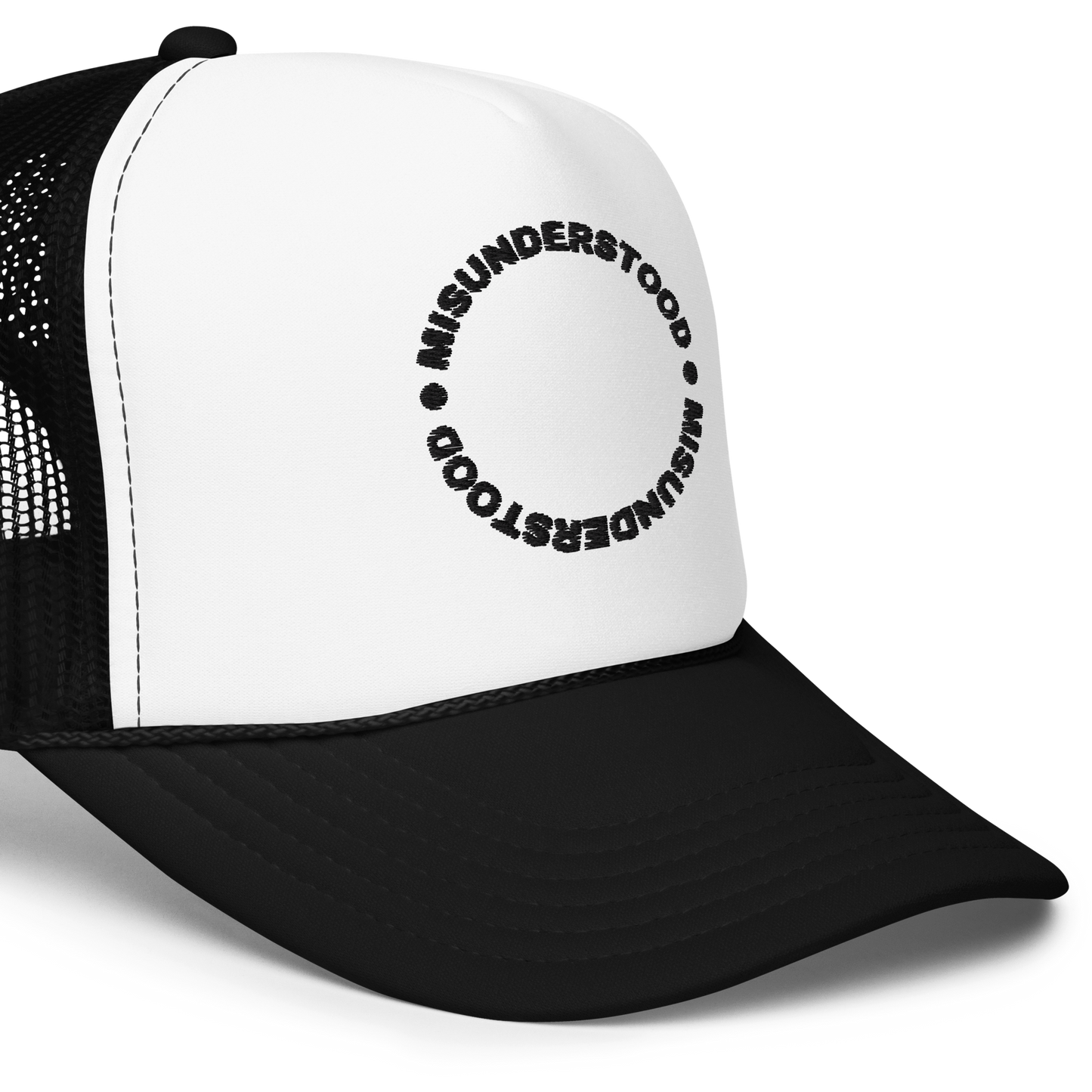 Misunderstood - White and Black Foam trucker hat